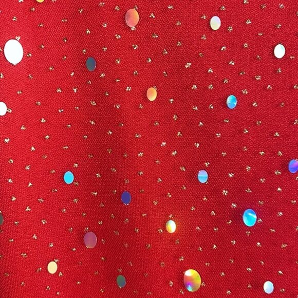 Double Crazy Puff Sleeve Ruched Waist Sheer Mesh Overlay Dress - Size 3XL - Picture 11 of 12